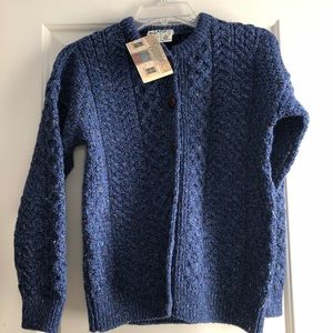 Irish wool cardigan sweater